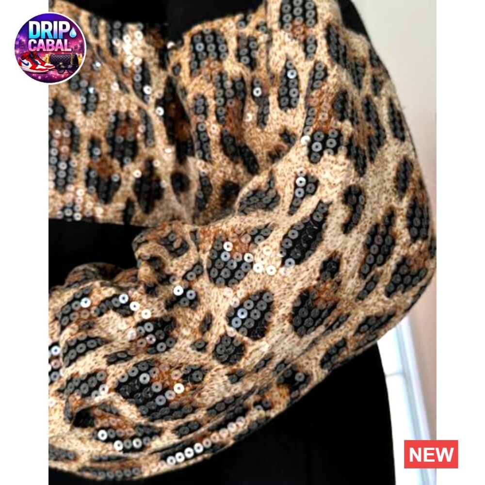 Oversized Denim Shacket Sequin Patchwork Long Sle… - image 4